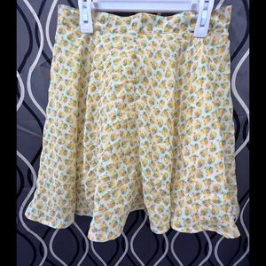 Apple Print Mini Skirt